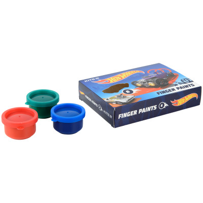 Фарби пальчикові Kite Hot Wheels 6 кольорів