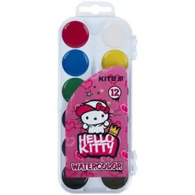 Фарби акварельні Kite Hello Kitty 12 кольорів