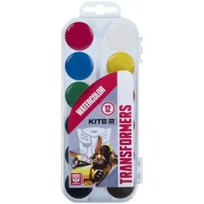 Фарби акварельні Kite Transformers 12 кольорів 