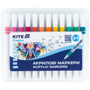 Маркери акрилові Kite Creative 24 кольори