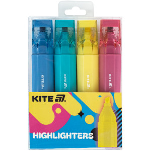 Маркер Highlighter Kite Creative Trendy Colors набір 4 кольори