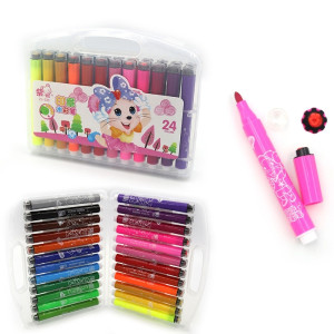 Фломастери-штампи Washable шестигранні "Mom" набір 24 шт