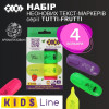 Набір текстових маркерів ароматизованих ZiBi Tutti-Frutti KIDS Line 4 шт