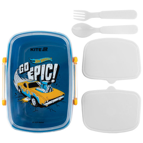Ланчбокс з наповненням Kite Hot Wheels , 750 мл