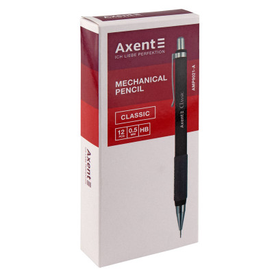 Олівець механічний Axent Classic  з гумкою, HB, 0.5 мм