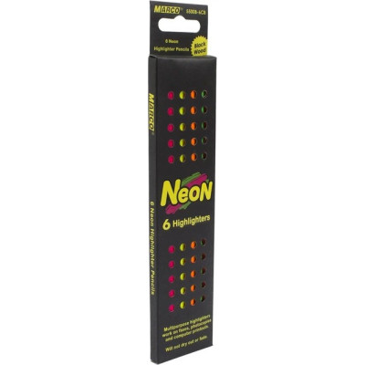 Олівці кольорові Marco Neon 6 кольорів 