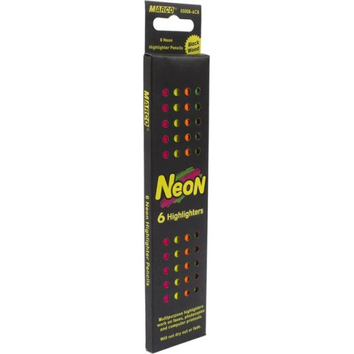 Олівці кольорові Marco Neon 6 кольорів 