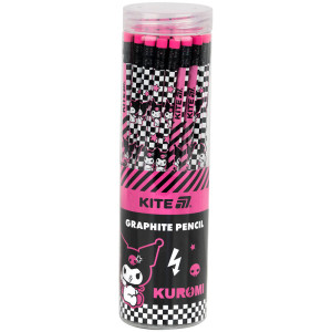 Олівець графітний Kite з гумкою Kuromi