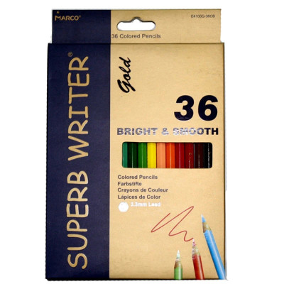 Олівці кольорові Marco Superb Writer Gold 36 кольорів E4100G-36CB