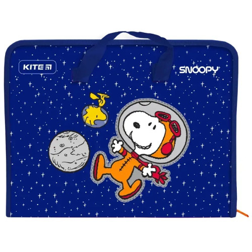 Папка-портфель на блискавці Kite Snoopy  1 відділення, A4