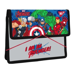 Папка для зошитів Yes пластикова на резинці В5 Marvel.Avengers 
