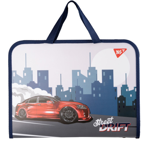 Папка портфель Yes FC на блискавці з тканинними ручками Drift