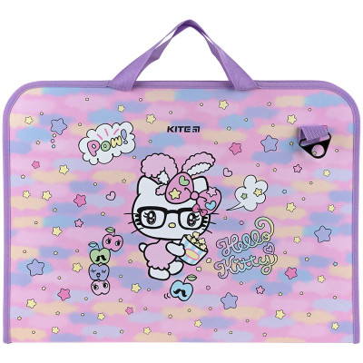 Папка-портфель на блискавці Kite Hello Kitty , 1 відділення, A3+