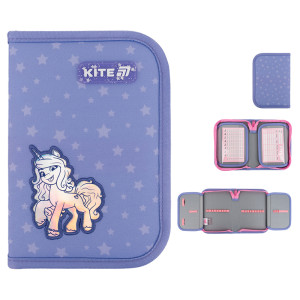 Пенал без наповнення Kite My Little Pony  1 відділення, 2 відворот