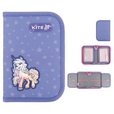 Пенал без наповнення Kite My Little Pony  1 відділення, 2 відворот