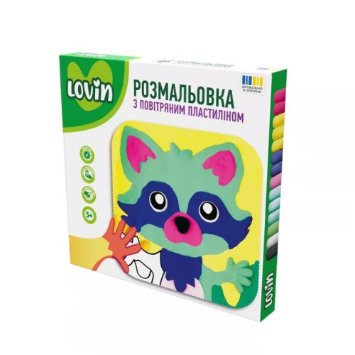 Розмальовка з повітряним пластиліном Lovin Лісові друзі в асортименті