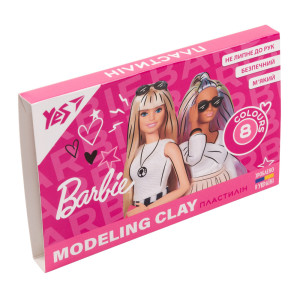 Пластилін Yes Barbie 8 кольорів 160 г