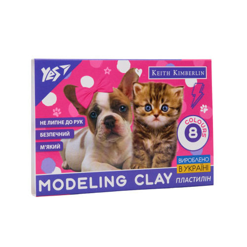 Пластилін Yes 8 кольорів 160 г Keith Kimberlin