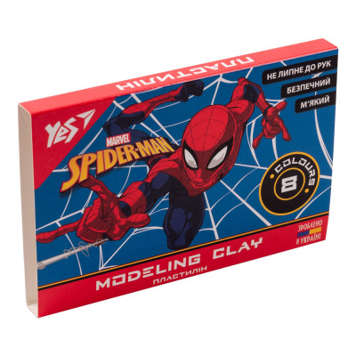 Пластилін Yes Spider-Man 8 кольорів 160 г