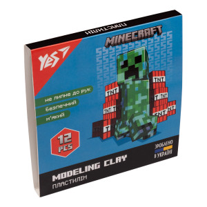 Пластилін Yes 12 кольорів 240 г Minecraft
