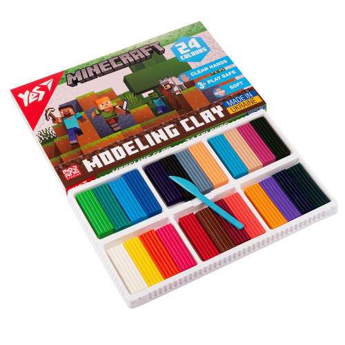 Пластилін Yes 24 кольори 480 г Minecraft