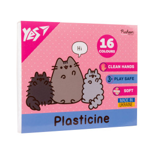 Пластилін Yes 16 кольорів 320 г Pusheen