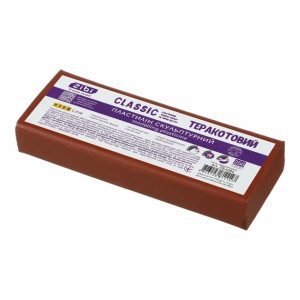 Пластилін скульптурний ZiBi Classic 250 г теракотовий