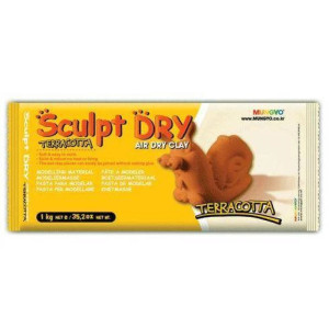 Маса для моделювання MUNGYO Sculpt Dry 1000 г самозастигаюча теракотова