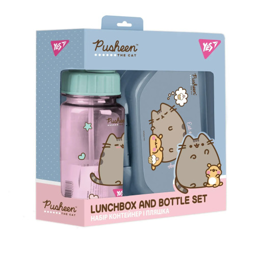 Набір контейнер і пляшка Yes Pusheen 2 предмети
