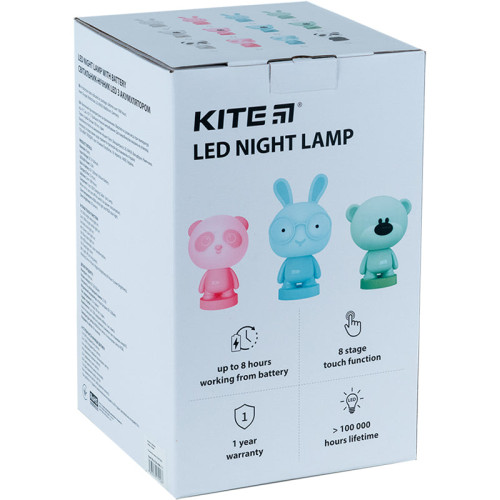 Світильник-нічник LED з акумулятором Kite Panda  білий