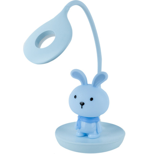 Настільна лампа LED з акумулятором Kite Bunny блакитна
