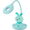 Настільна лампа LED з акумулятором Kite Bunny зелена