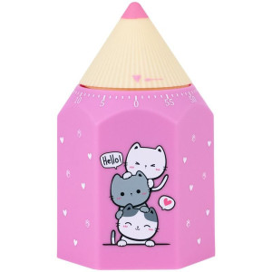 Таймер механічний до 60 хвилин, розмір 6,8х5,9х11,2 см Cute Cats 