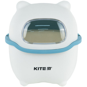 Настільний контейнер для сміття Kite K24-009-6, біло-блакитний
