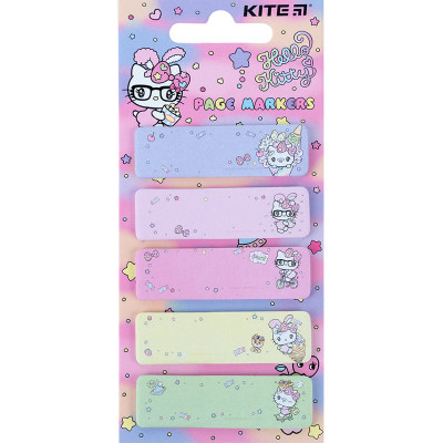 Закладка паперова з малюнком Kite Hello Kitty  100 шт, 5х15х50 мм, прямокутна