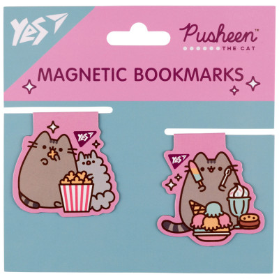 Закладки магнітні Yes Pusheen candy 2 шт
