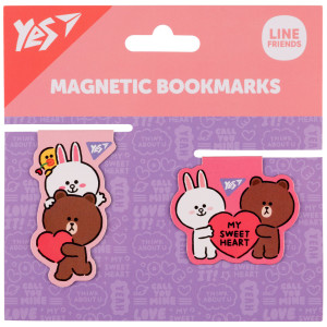 Закладки магнітні Yes Line Friends Sweet heart 2 шт