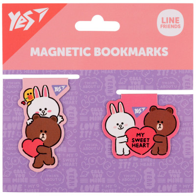 Закладки магнітні Yes Line Friends Sweet heart 2 шт