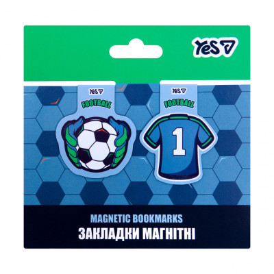 Закладки магнітні Yes Football 2шт 