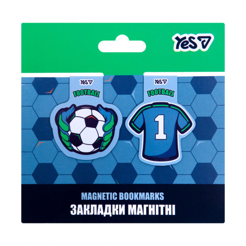Закладки магнітні Yes Football 2шт 