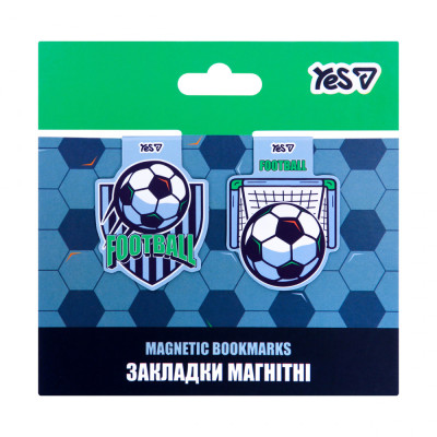 Закладки магнітні Yes Football 2шт 