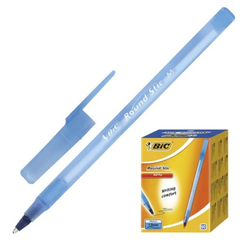 Ручка BIC round Stic синя