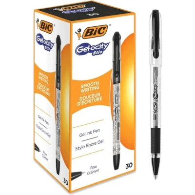 Ручка Bic Gel-ocity stic 0,5 мм чорна/синя