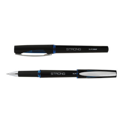 Ручка гелева з гумовим грипом Buromax STRONG 0.7 мм в асортименті