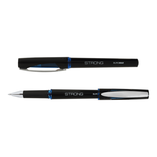 Ручка гелева з гумовим грипом Buromax STRONG 0.7 мм в асортименті