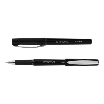 Ручка гелева з гумовим грипом Buromax STRONG 0.7 мм в асортименті