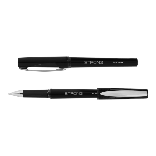Ручка гелева з гумовим грипом Buromax STRONG 0.7 мм в асортименті