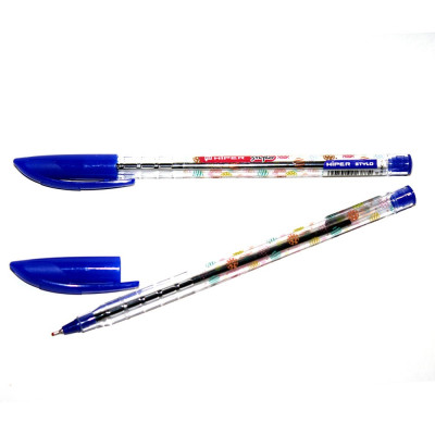 Ручка масляна дитяча Hiper HO-545 STYLO 0.7 мм синя