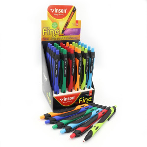 Ручка масляна автоматична Vinson soft touch 1мм