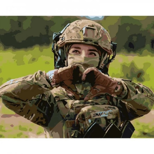 Картина за номерами STRATEG Захисниця, 40x50 см